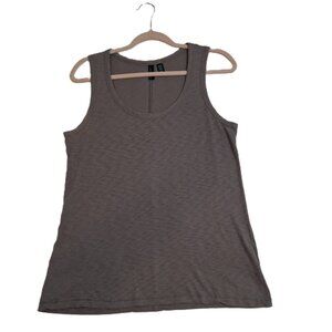 Cynthia Rowley Womens Sz M Taupe Grey Tank Top Scoop Neck Sleeveless Casual